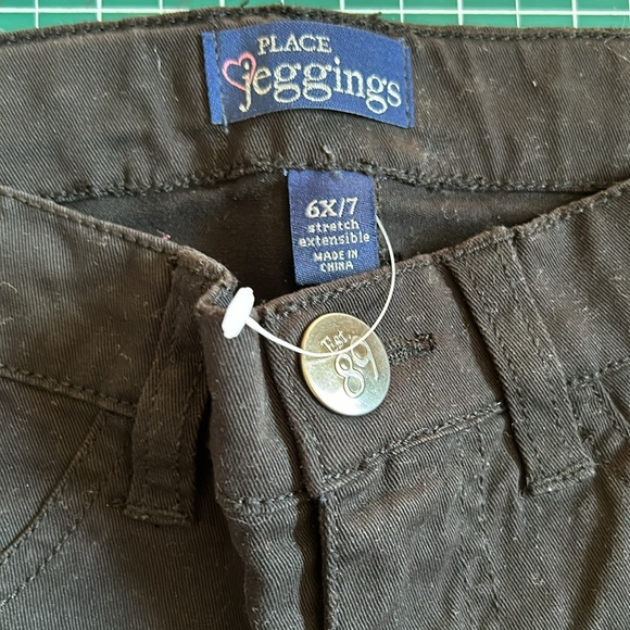 Black Uniform Ponte Pants Adjustable Waist Girls Size 6x/7 - Picture 3 of 5